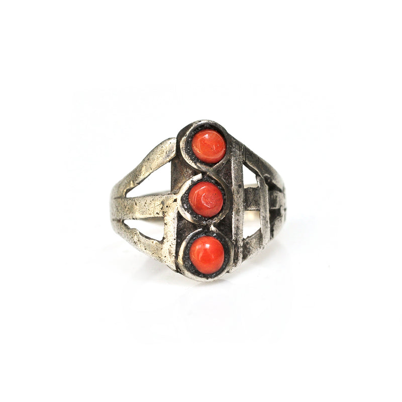 Coral Stoplight Ring - 9