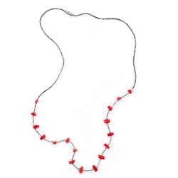 Coral Baby Bead Necklace