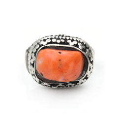 Ancient Coral East West Ring - 9.5