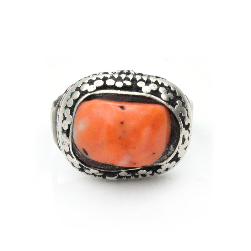 Ancient Coral East West Ring-9.5