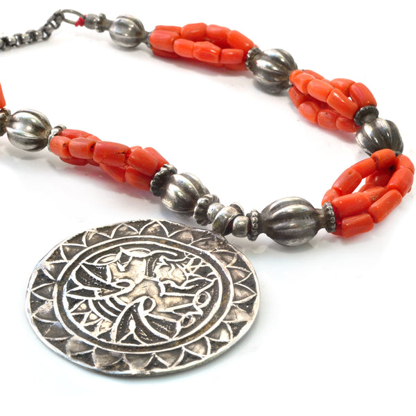 Coral Lakshmi Necklace