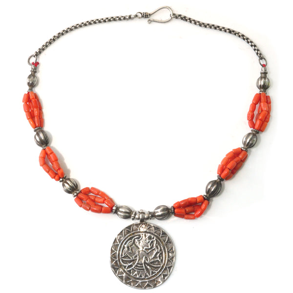 Coral Lakshmi Necklace