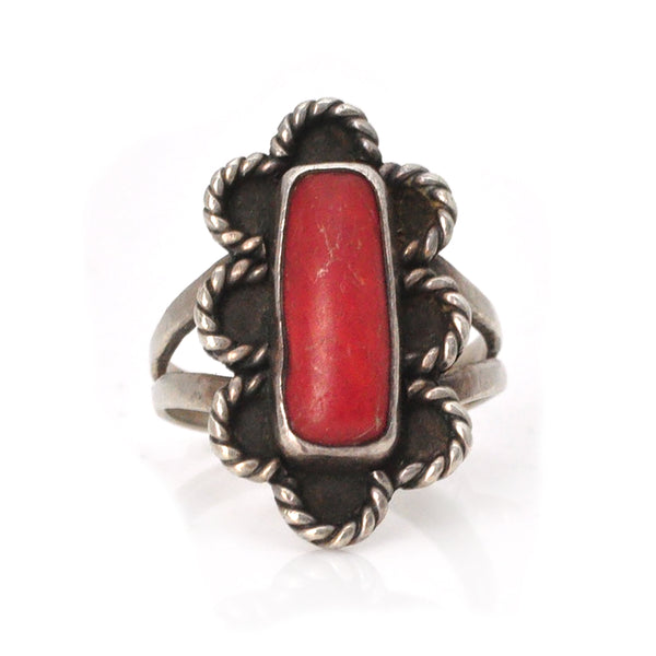 Petal Coral Ring - 6