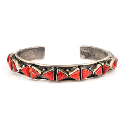 Geometric Coral Cuff