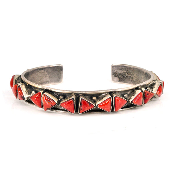 Geometric Coral Cuff
