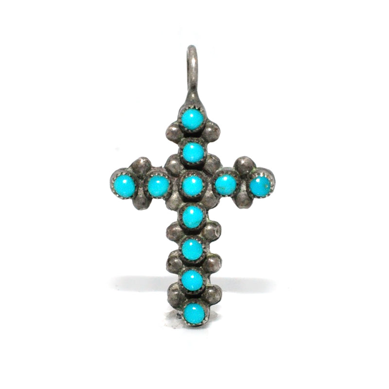 Zuni 2-stone Cross