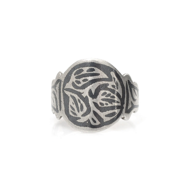Niello Circle Ring - 7.5