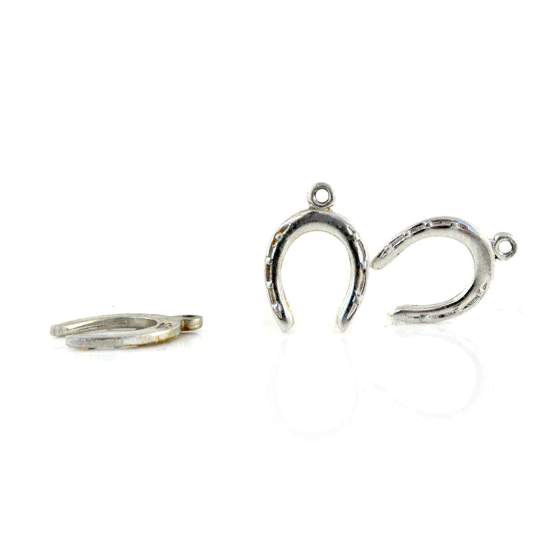 Silver Horseshoe Charms