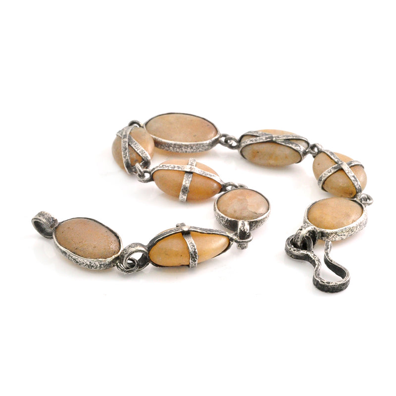 Lou Zeldis Agate Stone Bracelet
