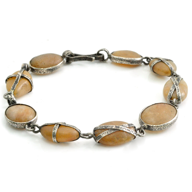 Lou Zeldis Agate Stone Bracelet
