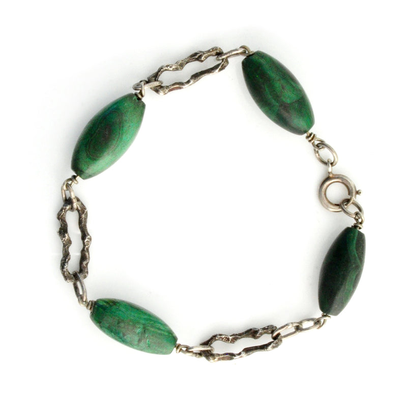 Brutalist Malachite Bracelet