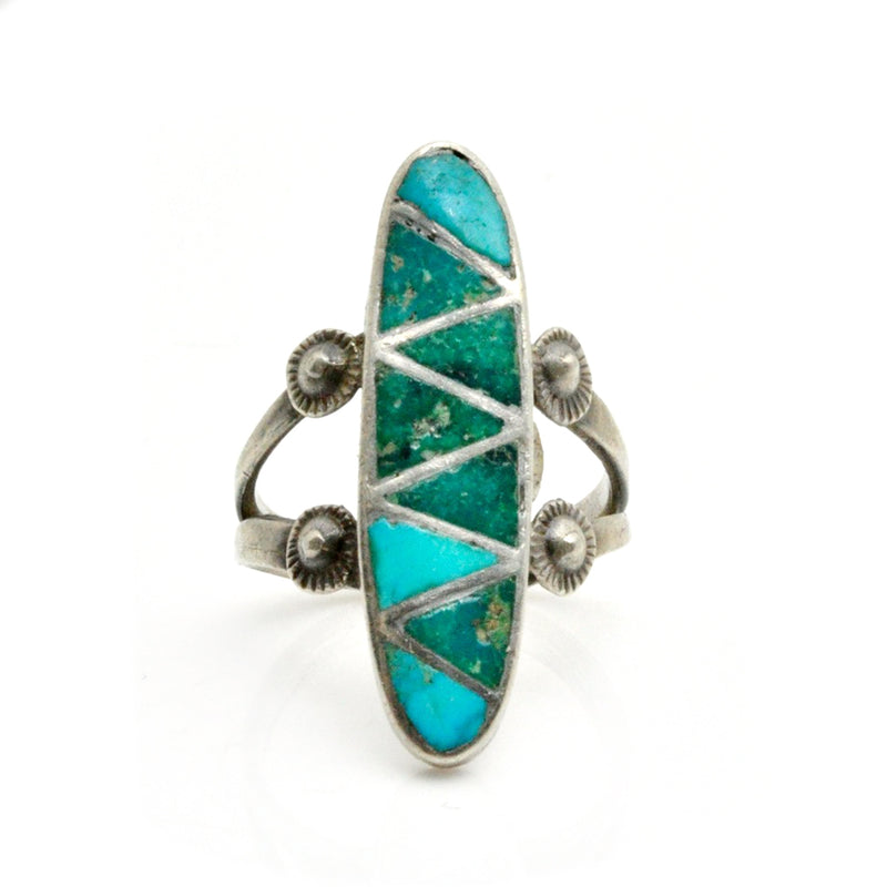 Mosaic Navette Ring - Sz 6