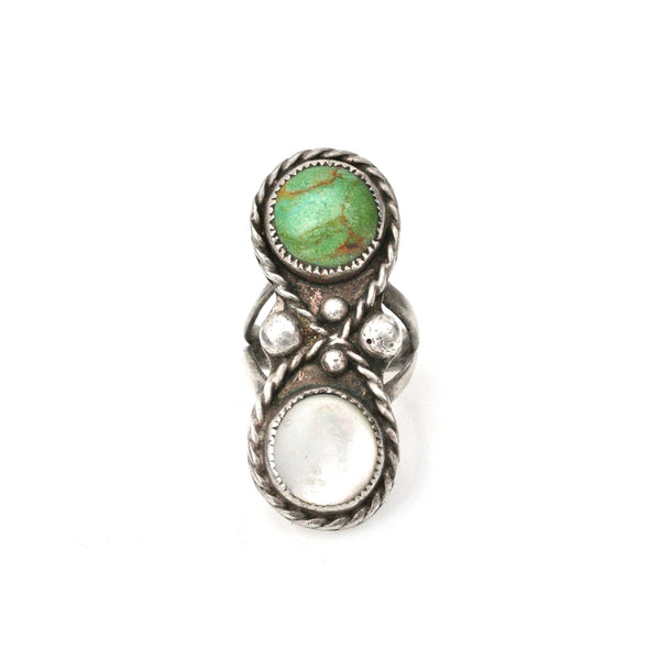 Ring - Gemini Turquoise MOP Ring