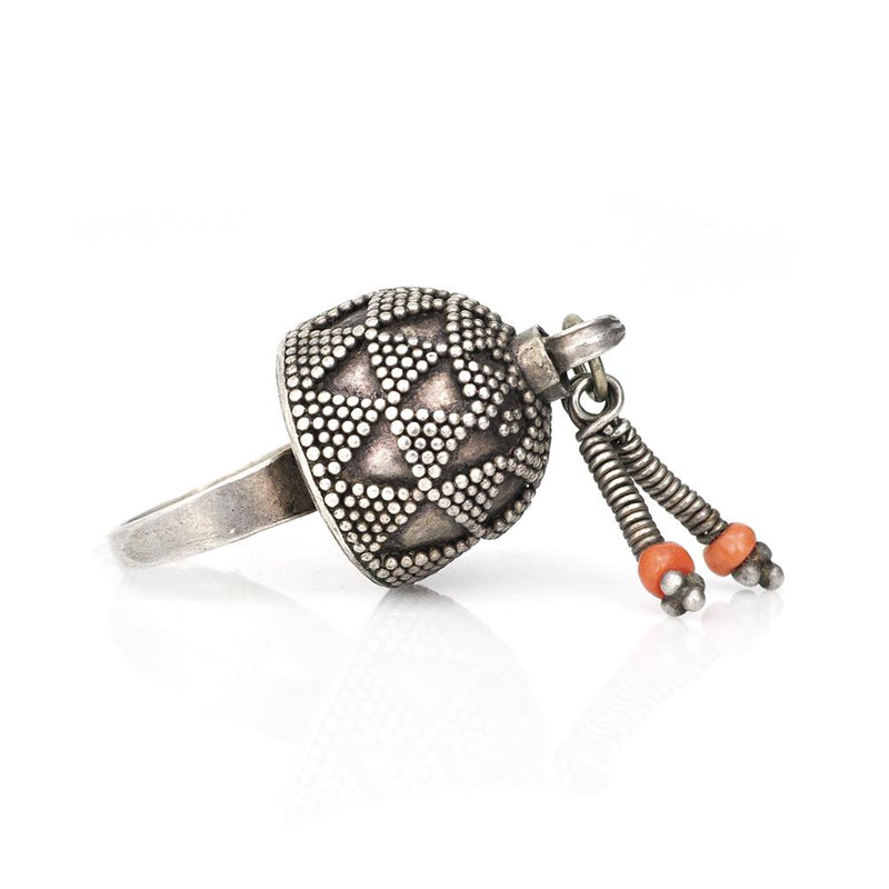 Rings - Coral Tassel Ring