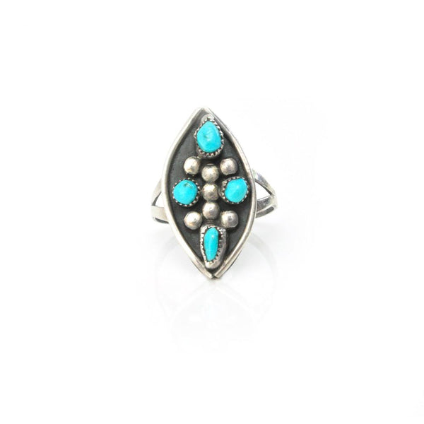 Rings - Four Corners Turquoise Ring