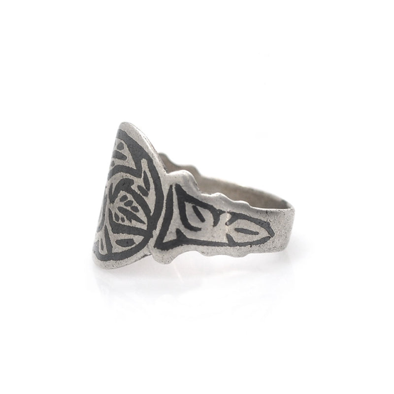 Niello Circle Ring - 7.5