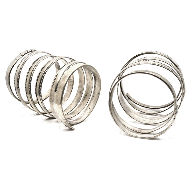 Serpent Coil Bracelets