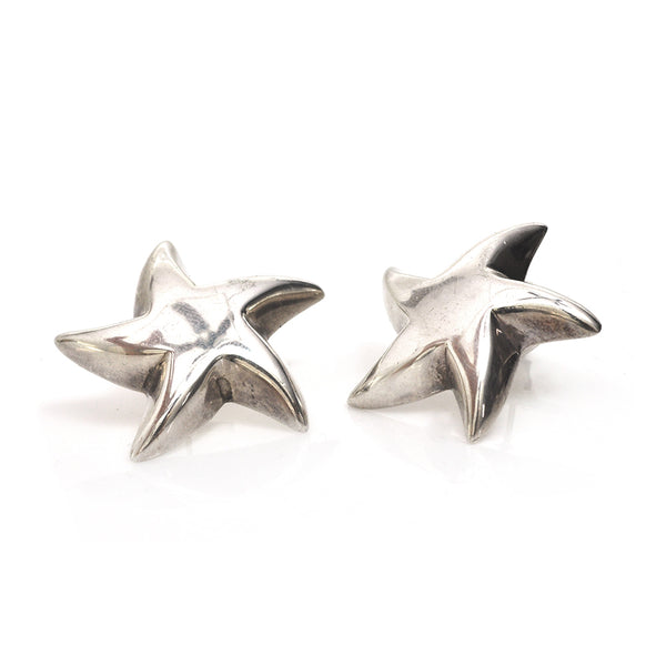 Silver Star Earrings