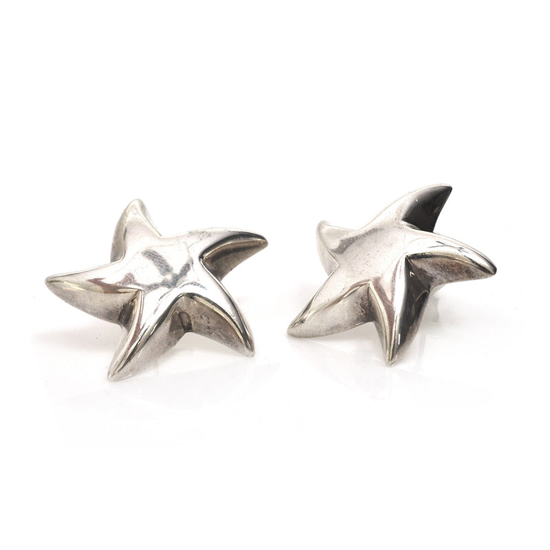 Silver Star Earrings