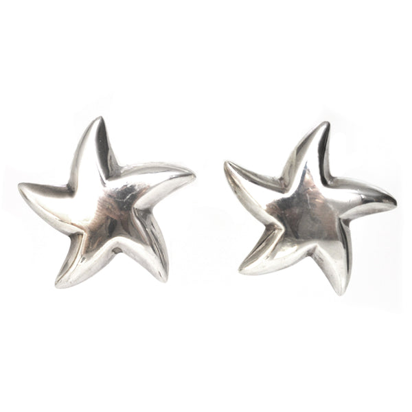 Silver Star Earrings