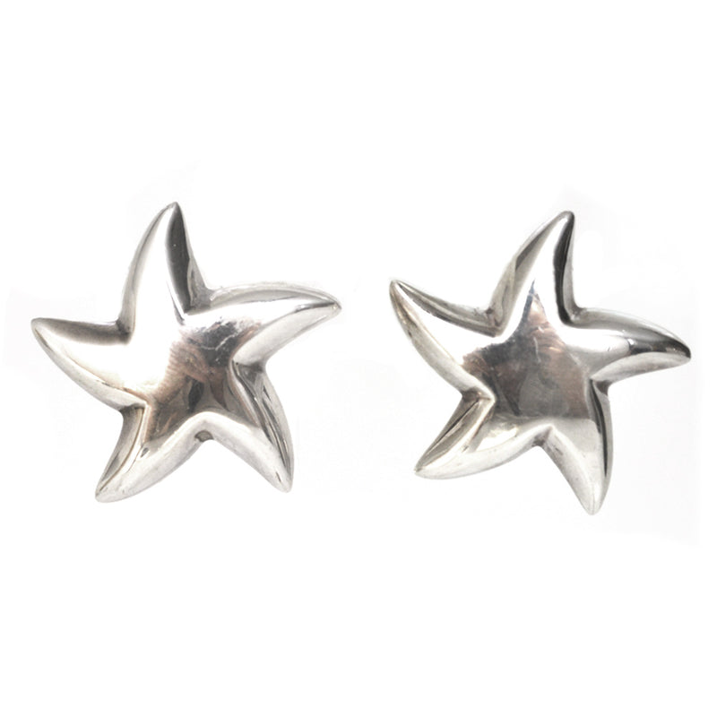 Silver Star Earrings