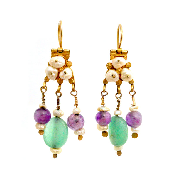 Gold Uzbek Earrings