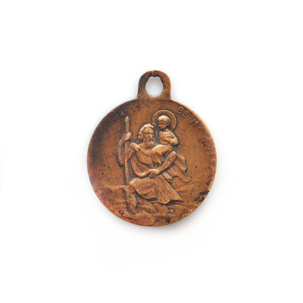 Bronze St. Christopher Charm