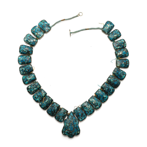 Indian Mosaic Tablet Necklace