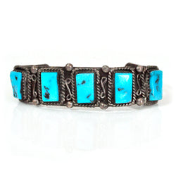 Geometric Turquoise Row Cuff