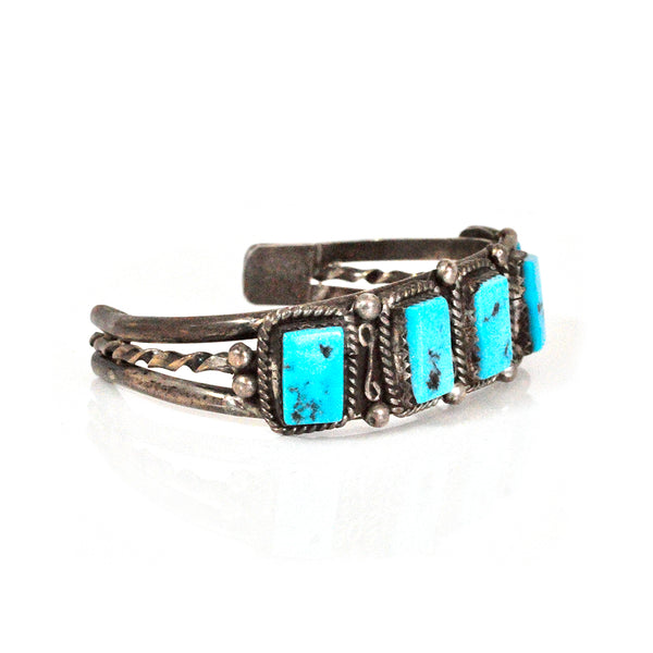 Geometric Turquoise Row Cuff