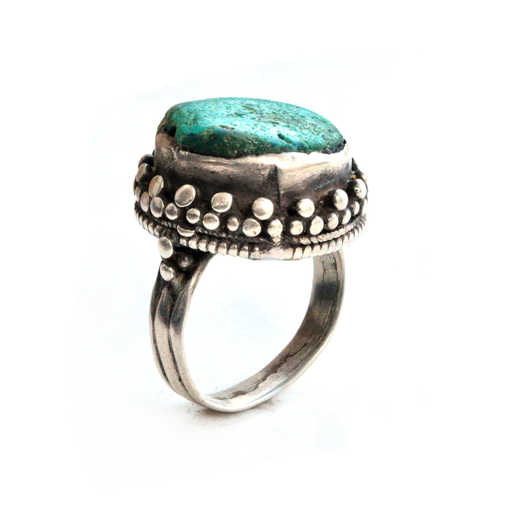 Antique Tibetan Turquoise Ring - 10 – Marteau