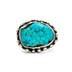 Ladakh Turquoise Ring- Sz 7