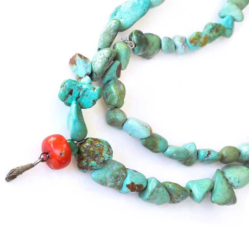 Chinese Turquoise & Coral Necklace