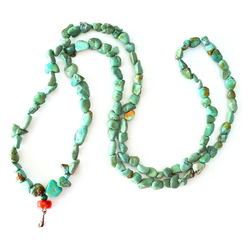 Chinese Turquoise & Coral Necklace